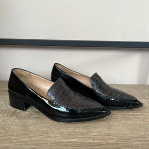 Club Monaco Alexa Black Patent Loafers for Women